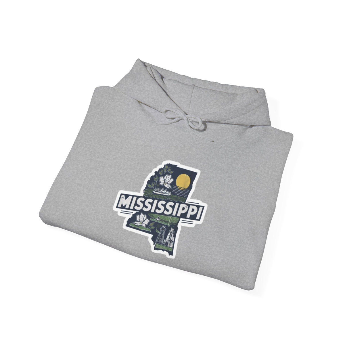 Mississippi Map Pullover Hoodie