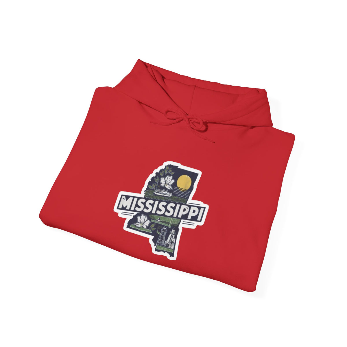 Mississippi Map Pullover Hoodie