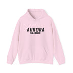 Aurora Illinois Text Hoodie