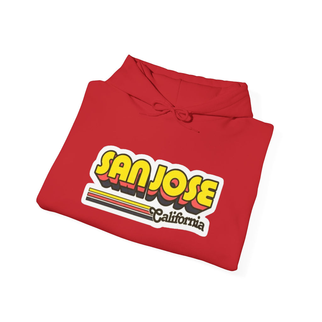 San Jose California Retro Graphic Hoodie