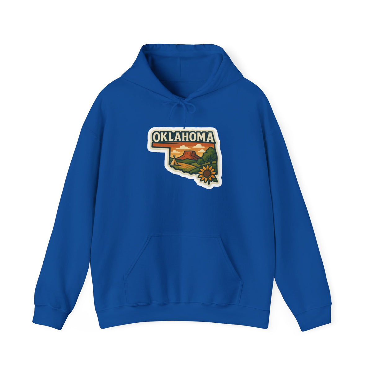 Oklahoma State Map Hoodie