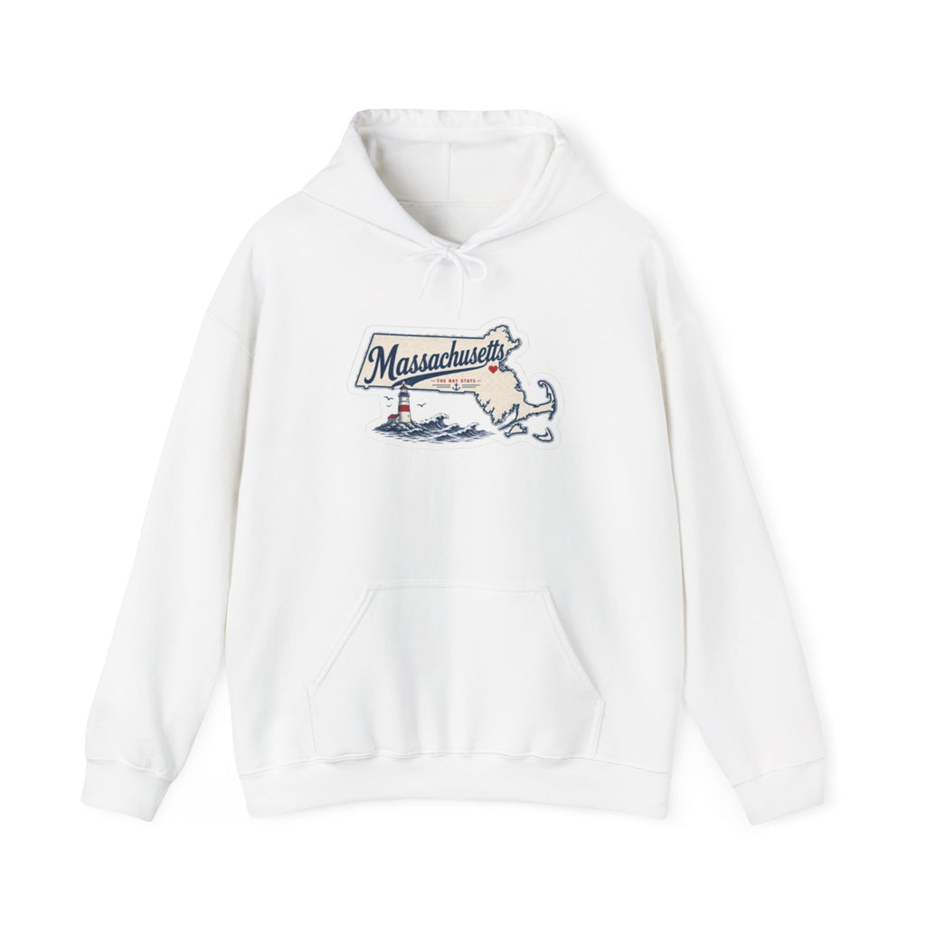 Massachusetts Map Souvenir Hoodie