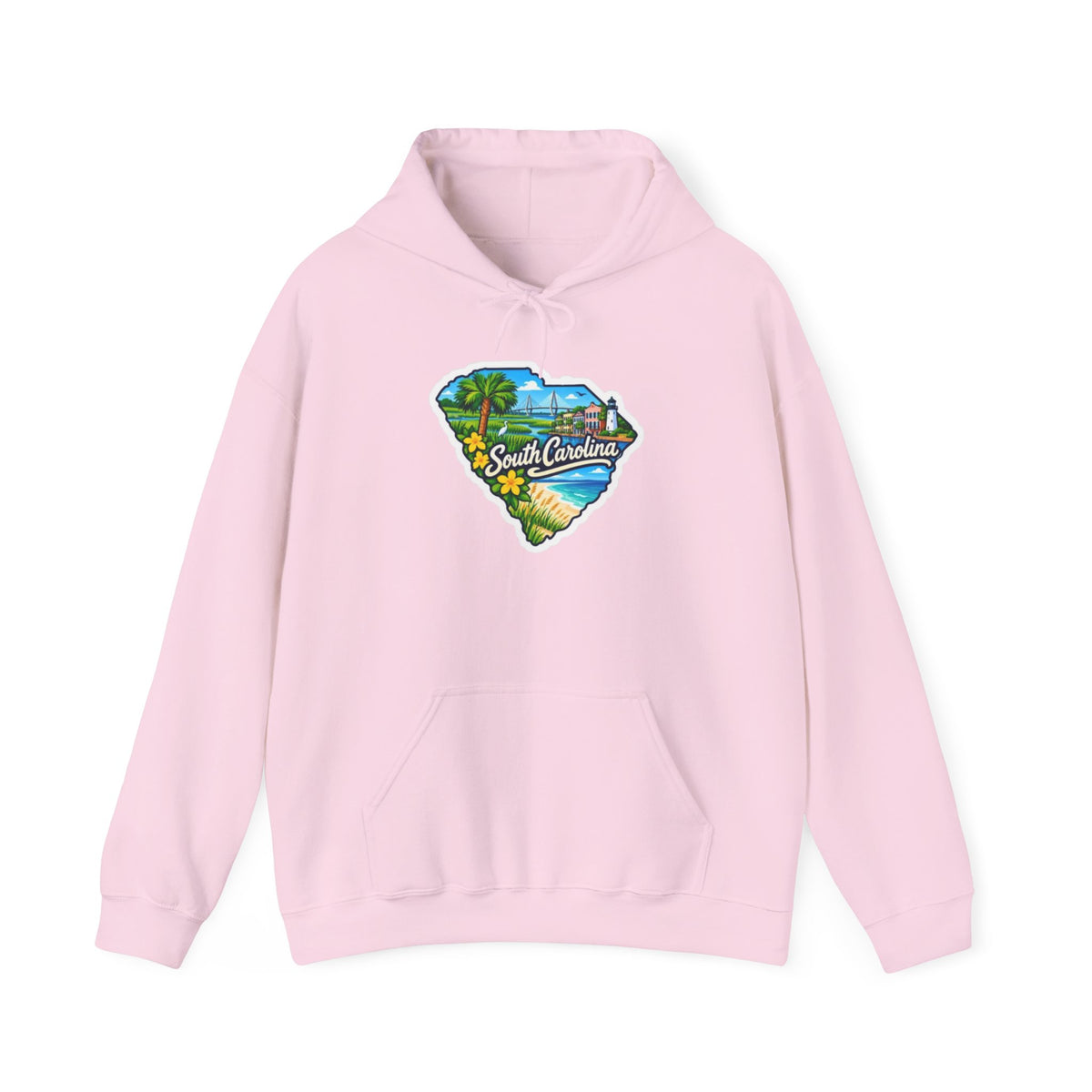 South Carolina Map Hooded Sweatshirt