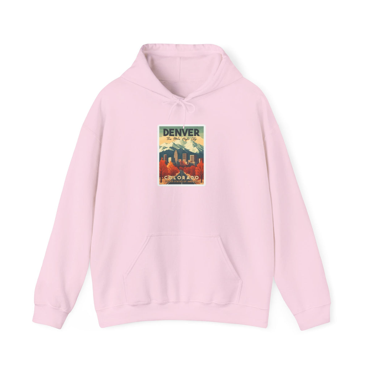 Denver Vintage Travel Poster Hoodie