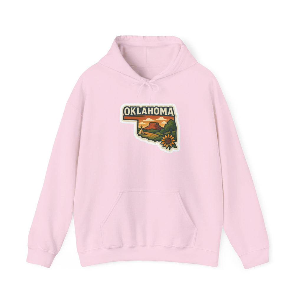 Oklahoma State Map Hoodie