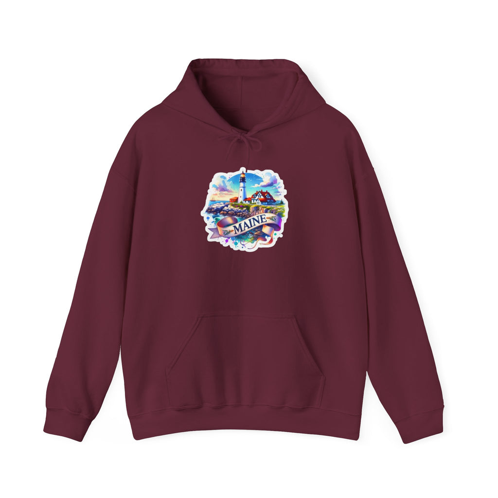 Maine Coastal Adventure Graphic Hoodie
