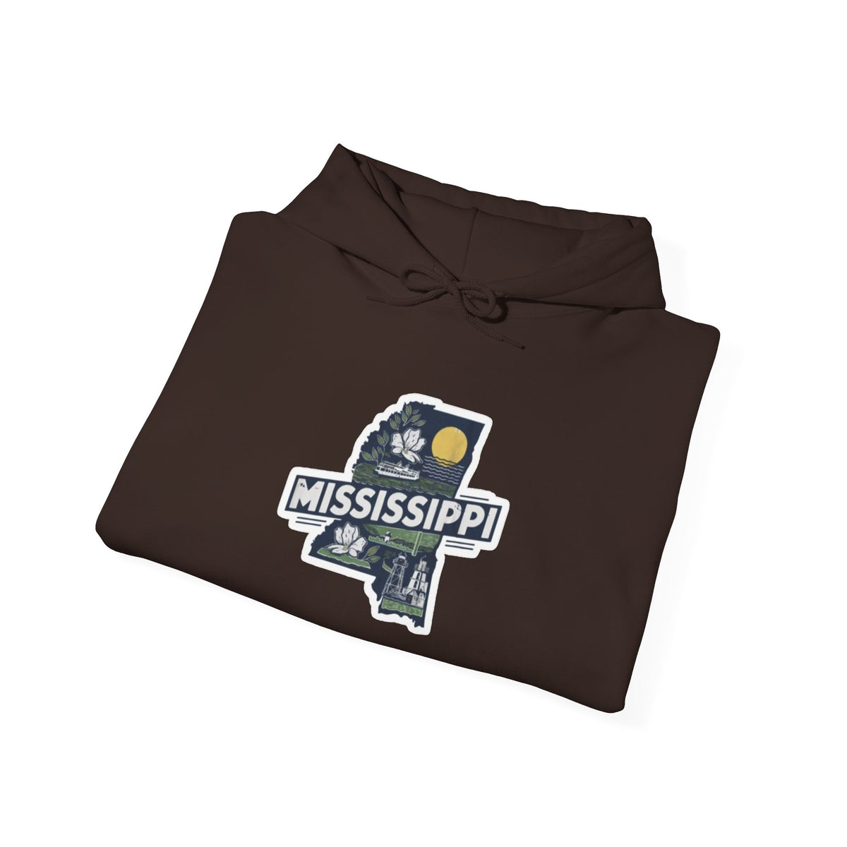 Mississippi Map Pullover Hoodie