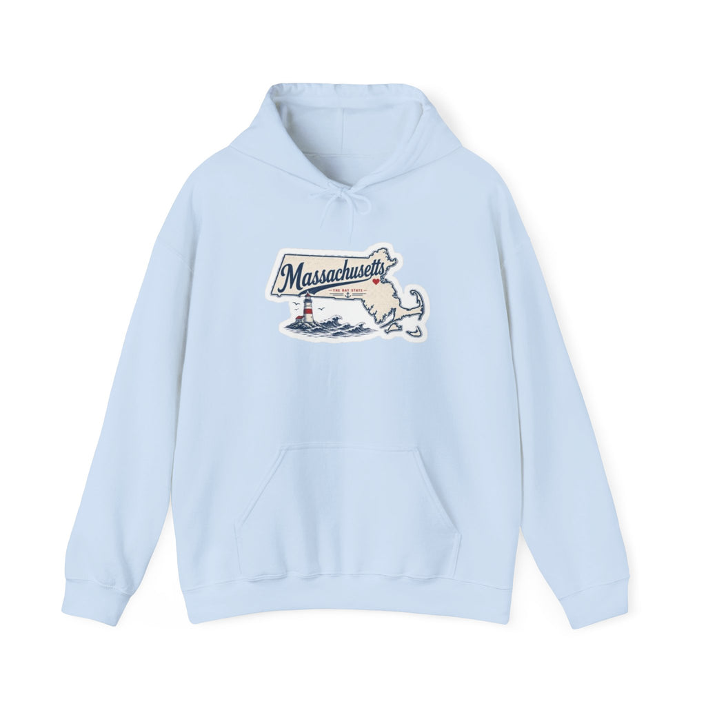 Massachusetts Map Souvenir Hoodie