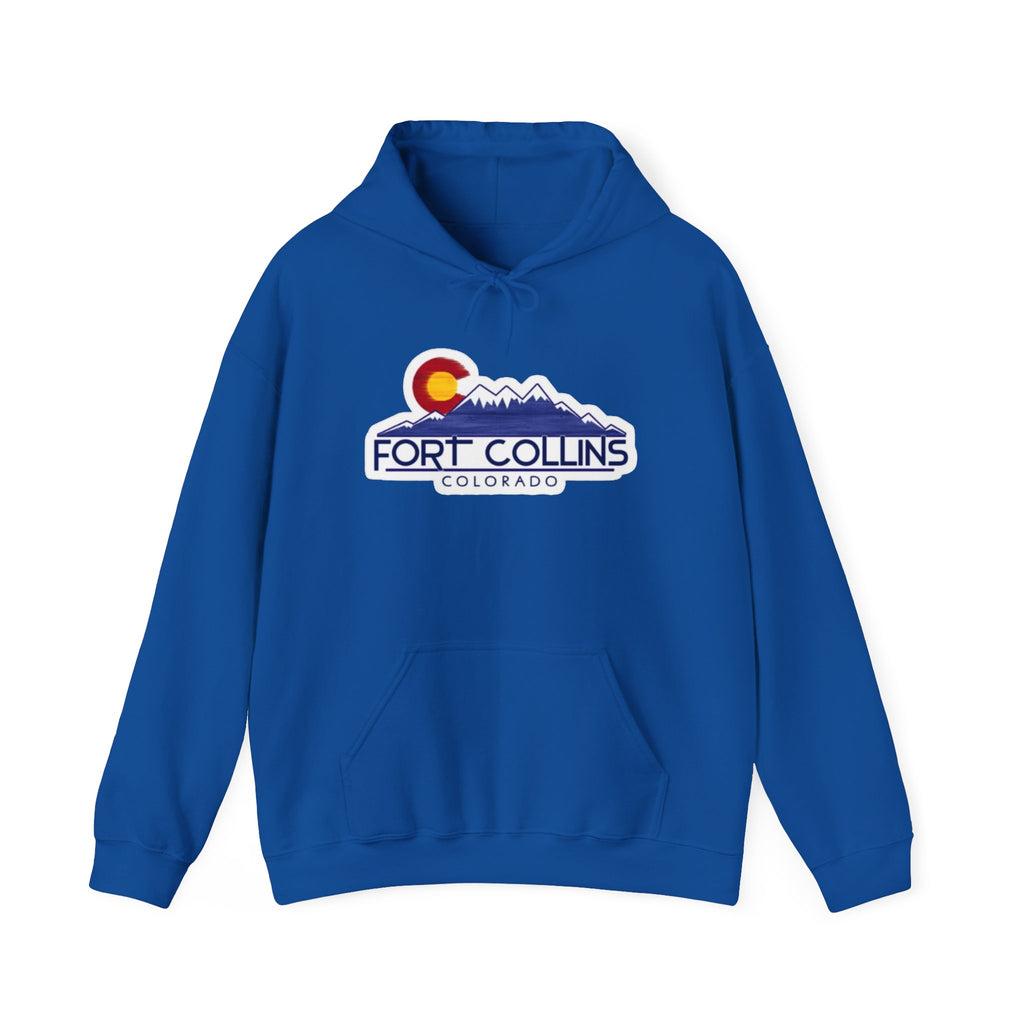 Fort Collins Colorado Mountain Logo Hoodie