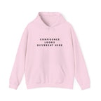 Confidence Looks Different Here Inspirational Hoodie