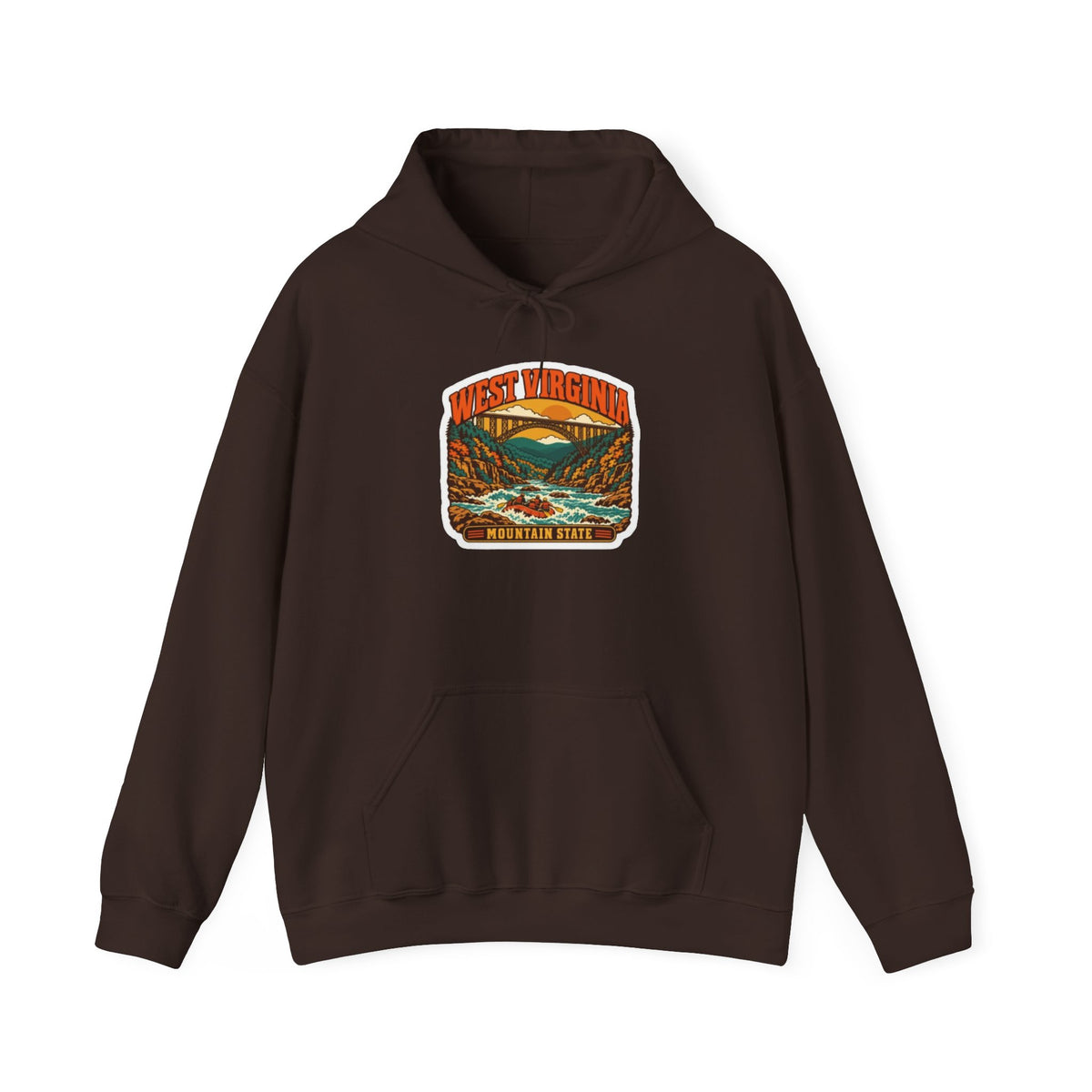 West Virginia Mountain Landscape Hoodie