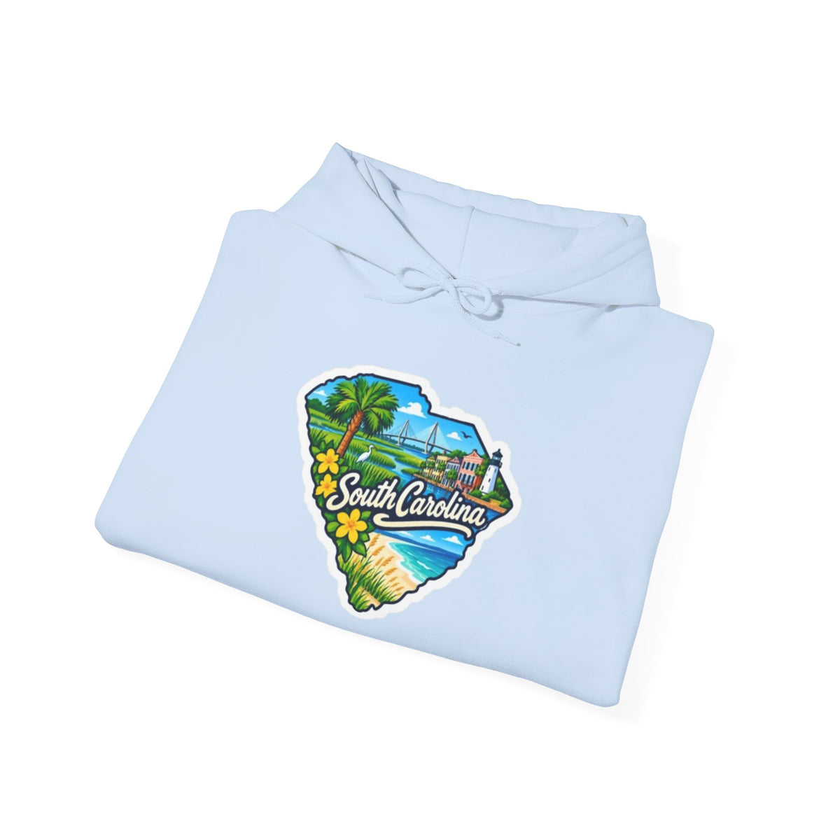 South Carolina Map Hooded Sweatshirt