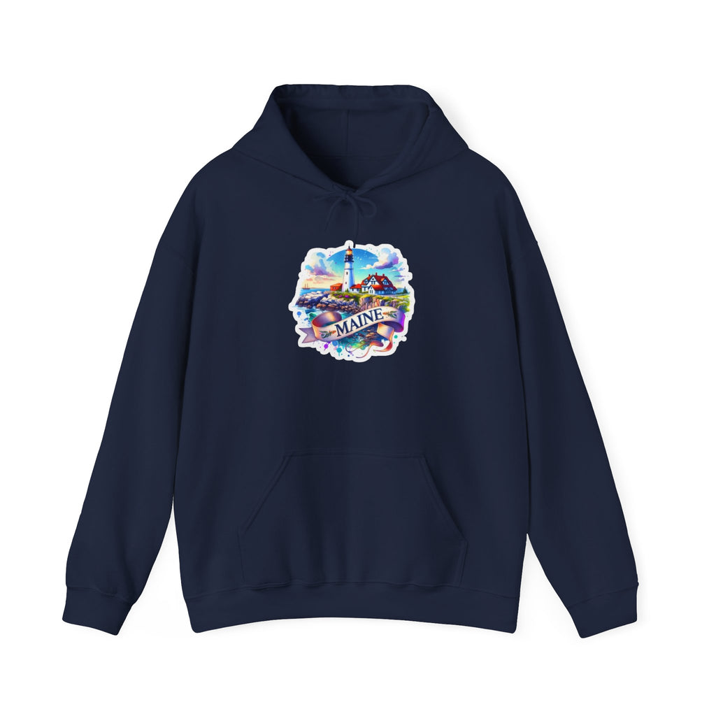 Maine Coastal Adventure Graphic Hoodie