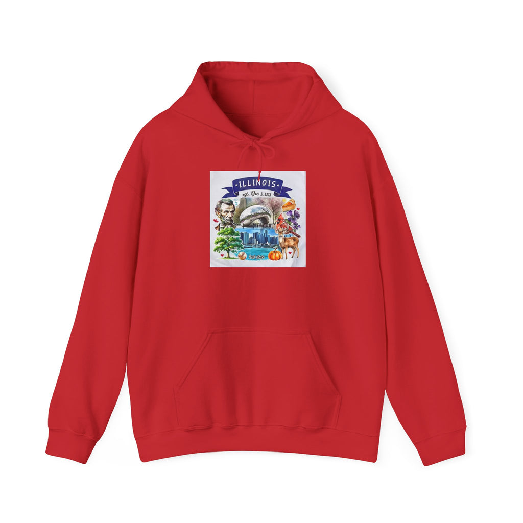 llinois State Themes and Landmarks Hoodie