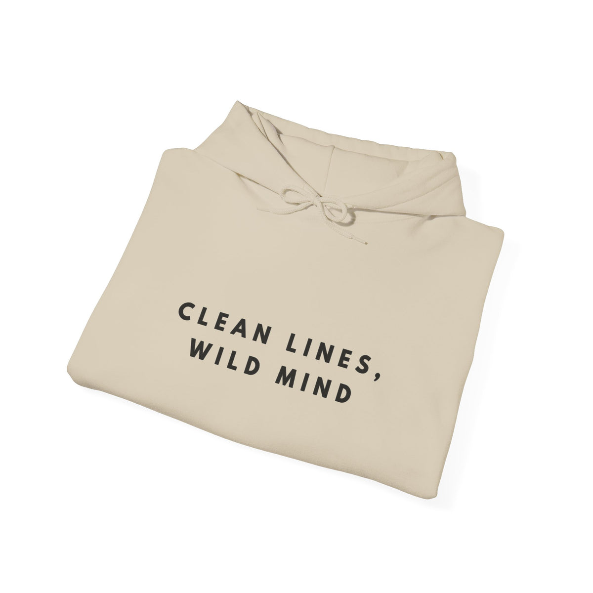 Clean Lines Wild Mind Minimalist Hoodie