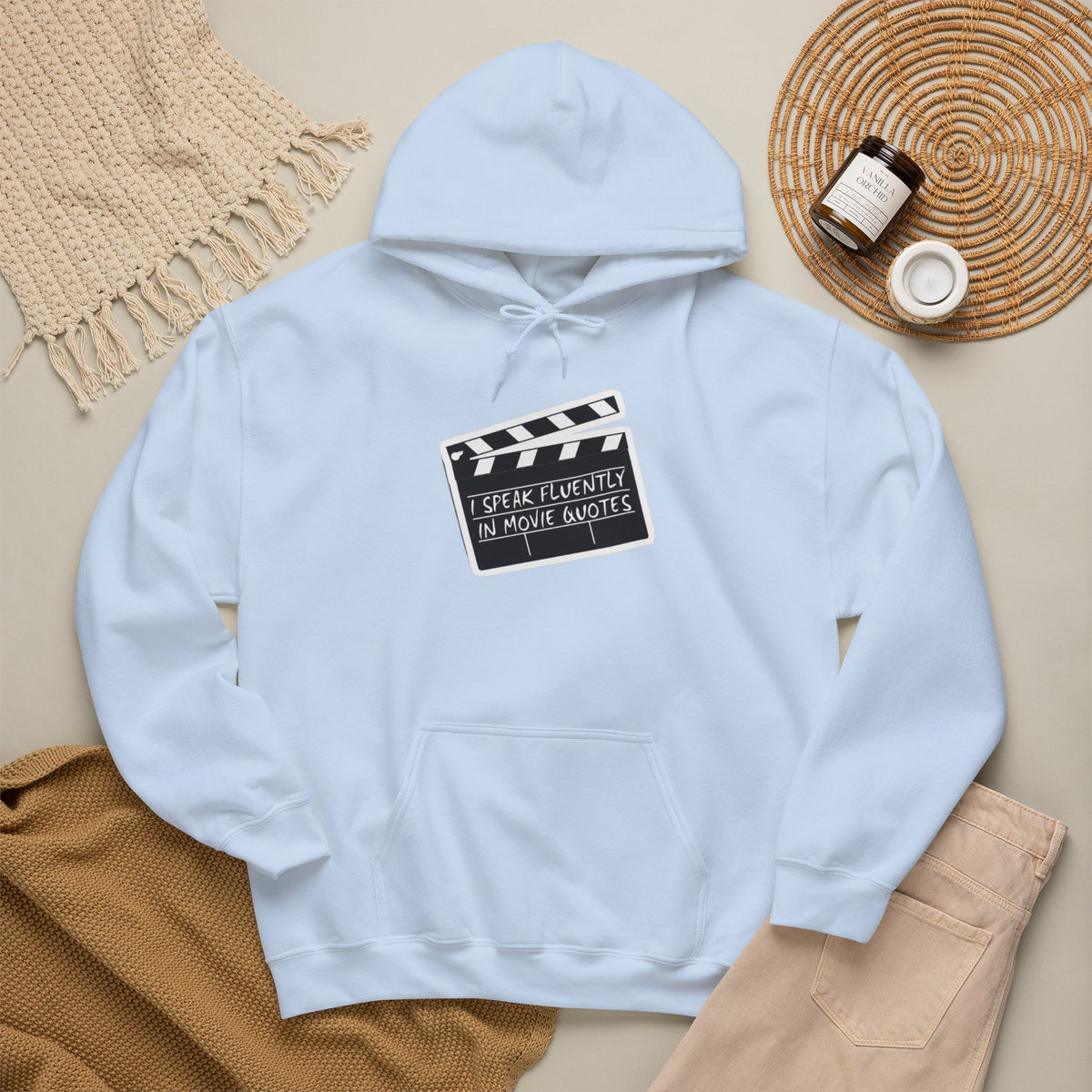“Speak Fluent in Movie Quotes” Movie Lover Hoodie