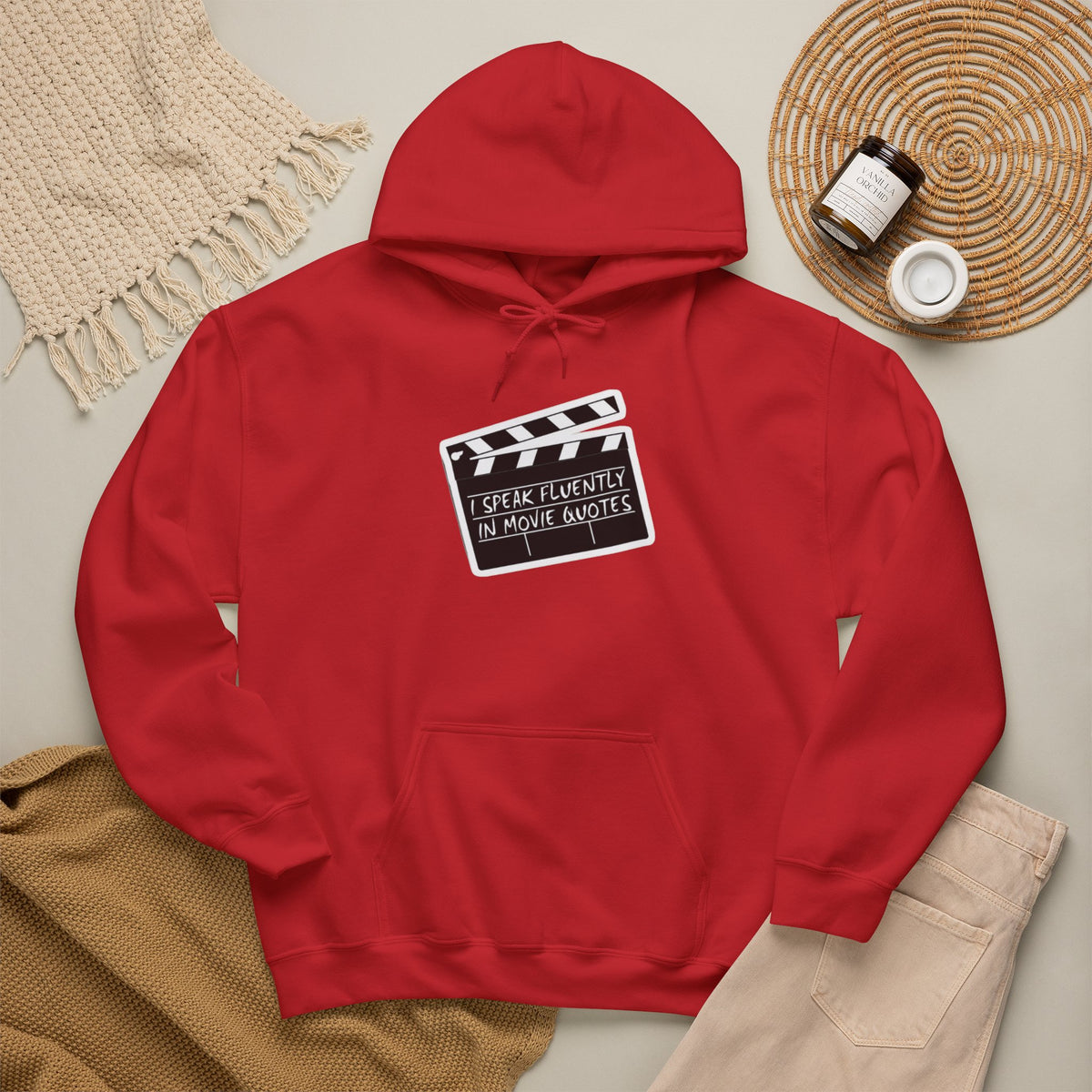 “Speak Fluent in Movie Quotes” Movie Lover Hoodie