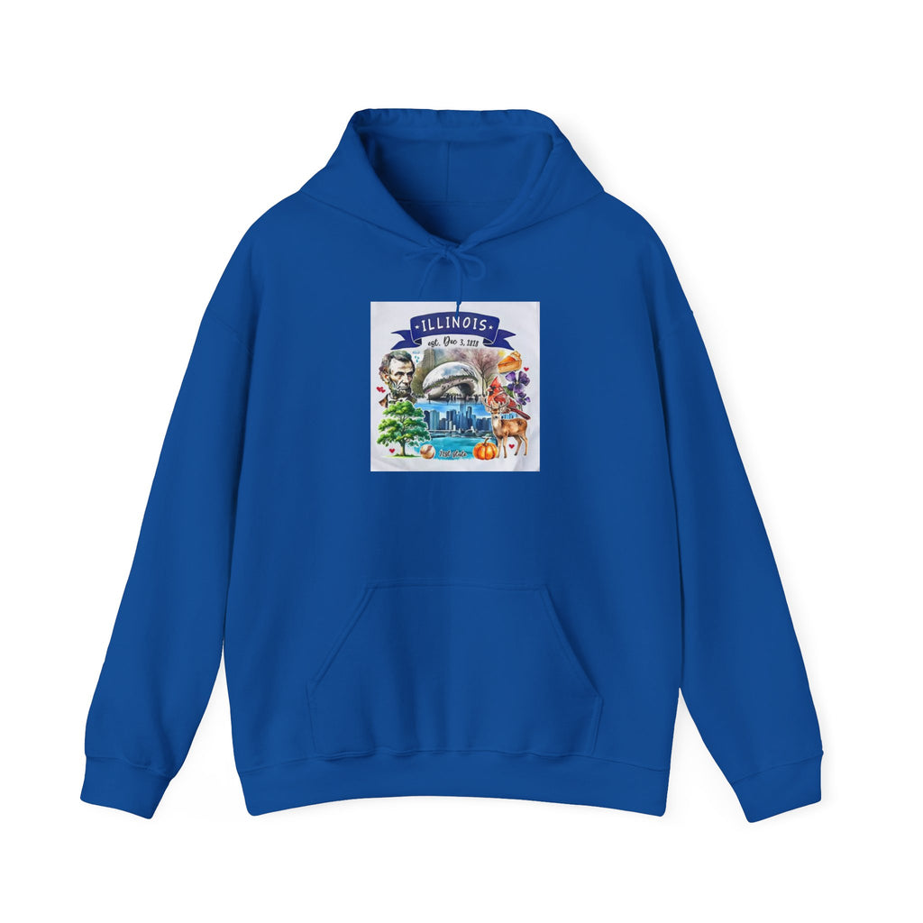 llinois State Themes and Landmarks Hoodie