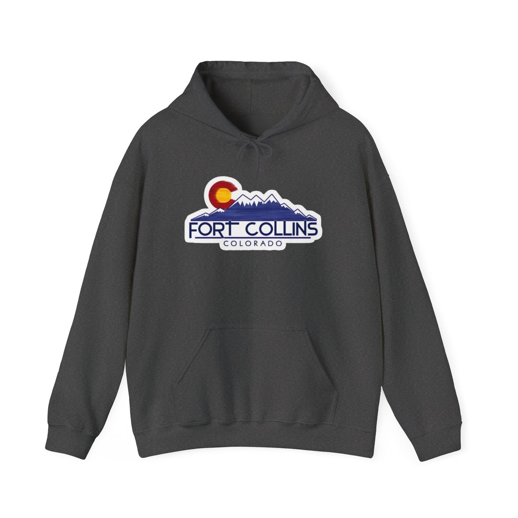 Fort Collins Colorado Mountain Logo Hoodie
