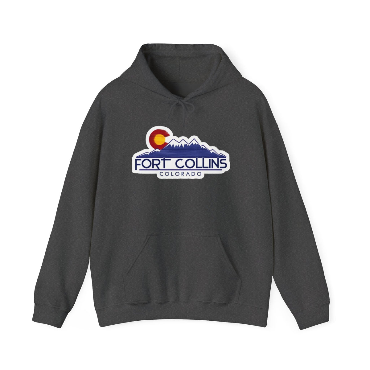 Fort Collins Colorado Mountain Logo Hoodie
