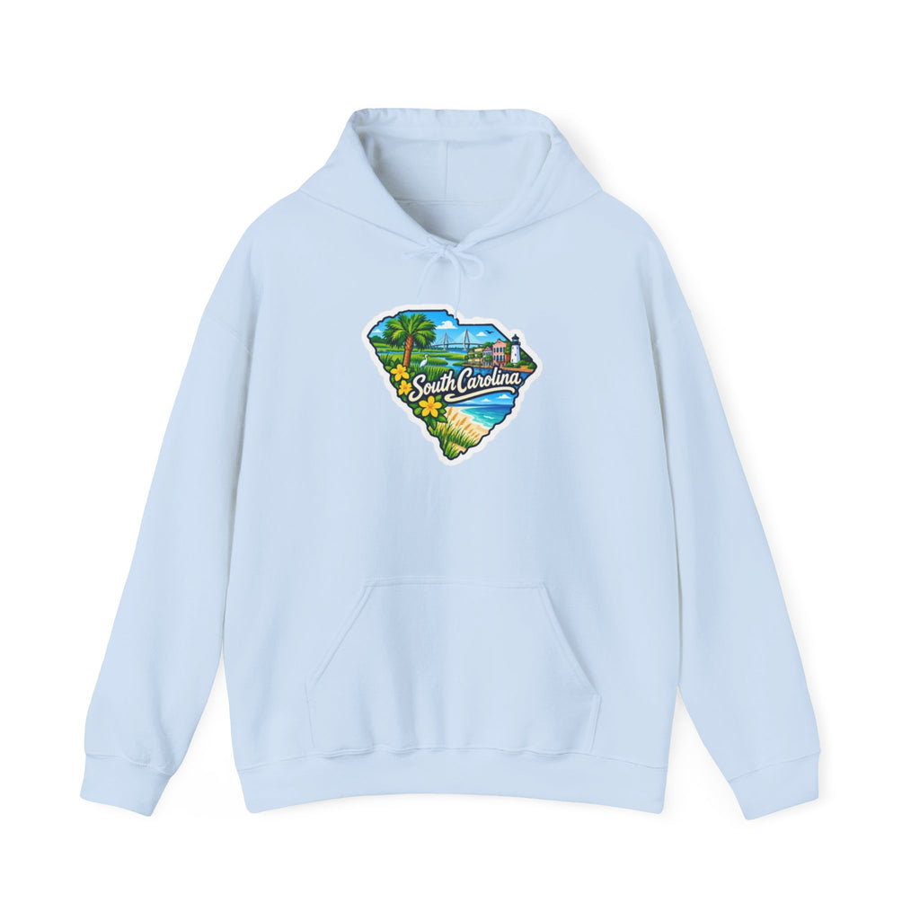 South Carolina Map Hooded Sweatshirt