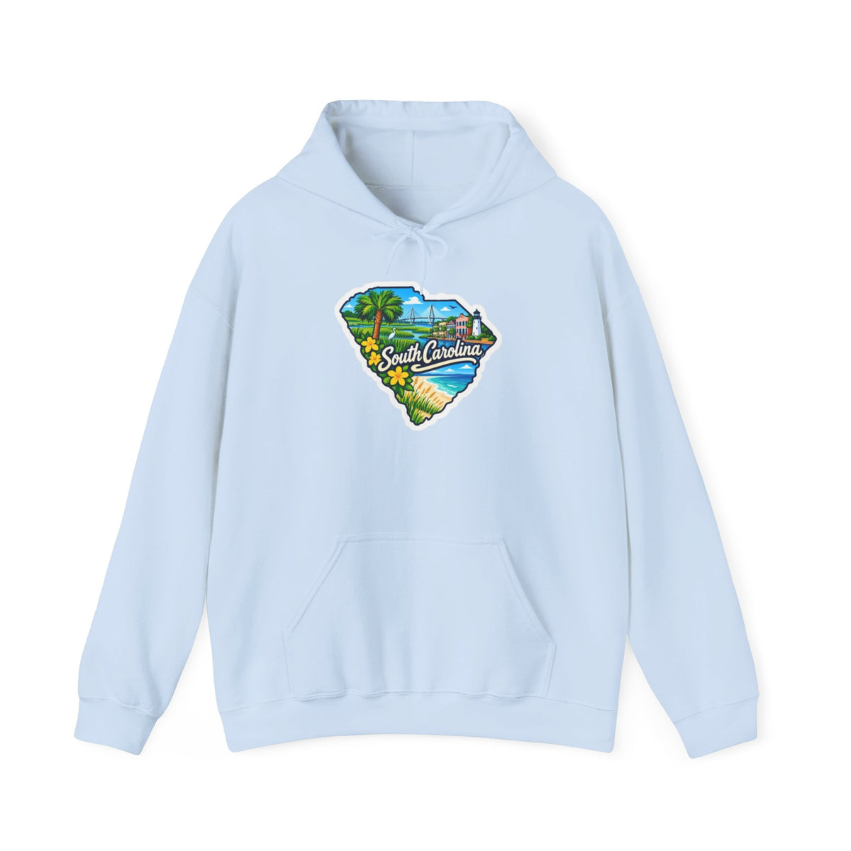 South Carolina Map Hooded Sweatshirt