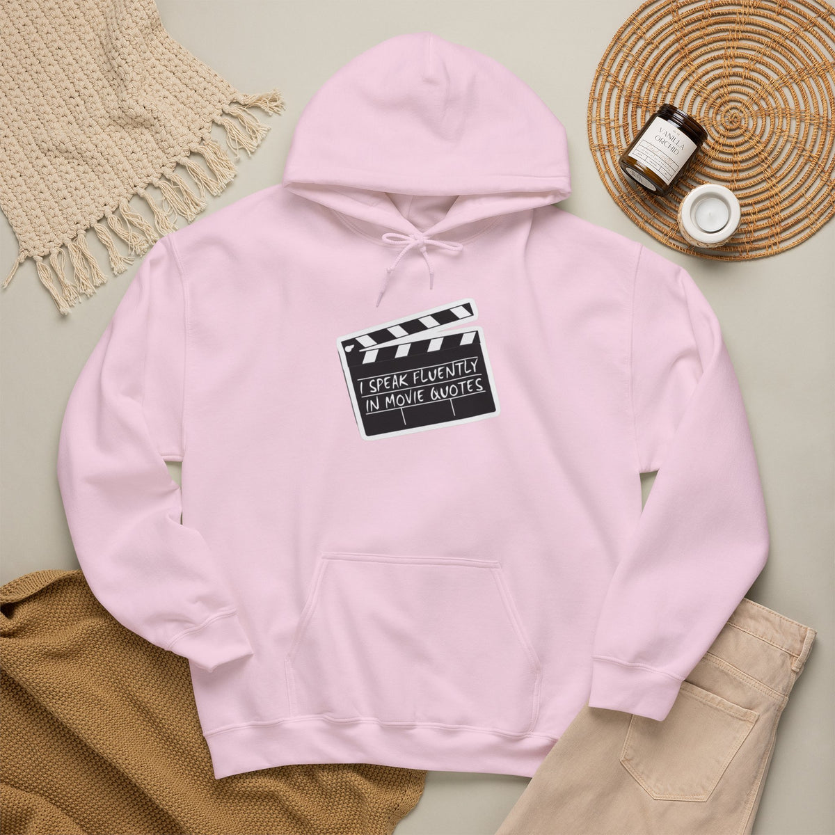 “Speak Fluent in Movie Quotes” Movie Lover Hoodie