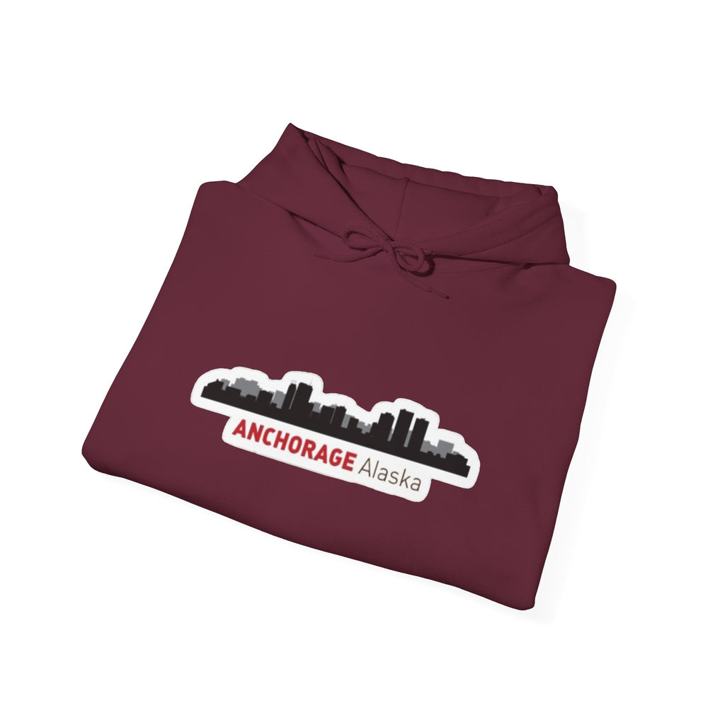 Anchorage Alaska Skyline Hoodie