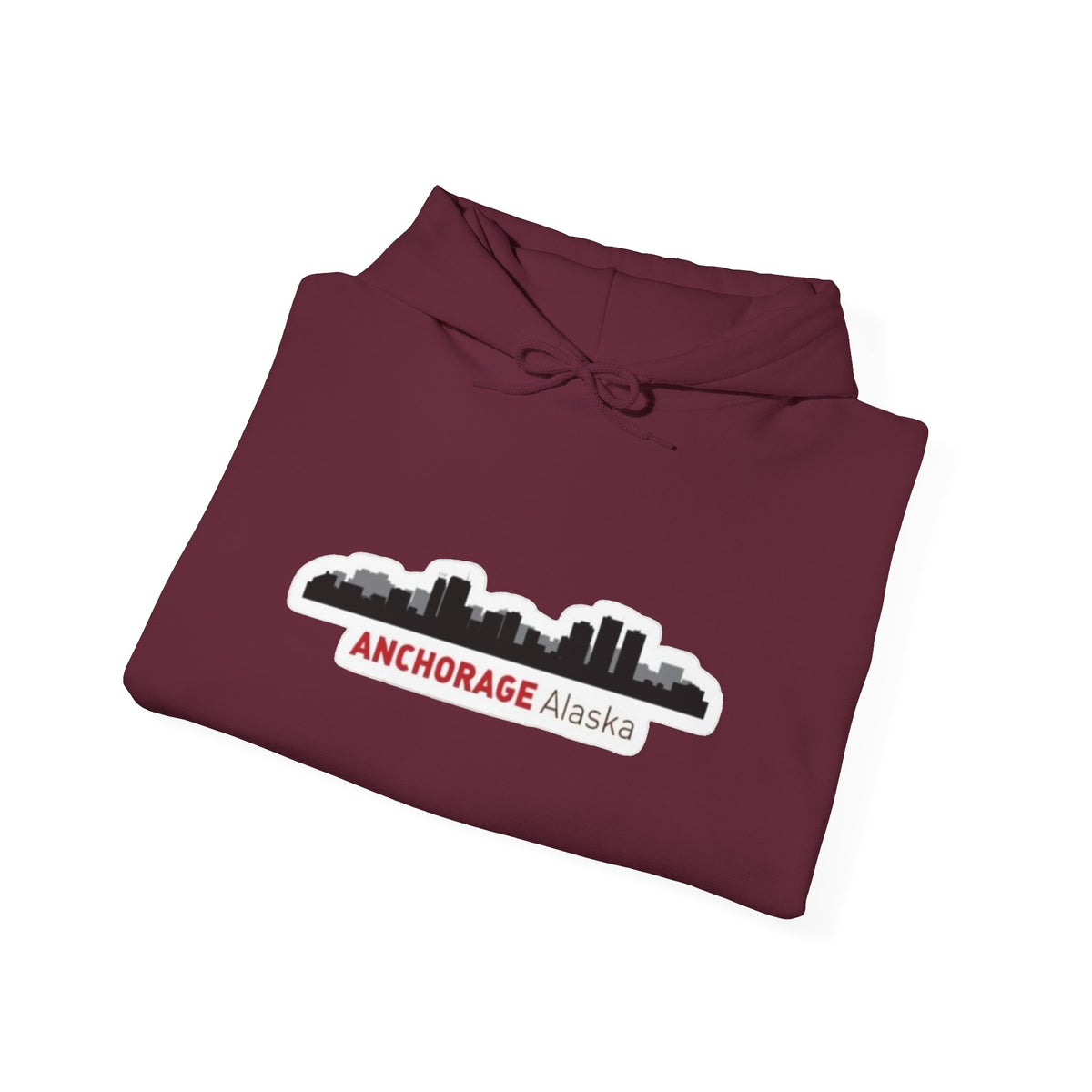 Anchorage Alaska Skyline Hoodie